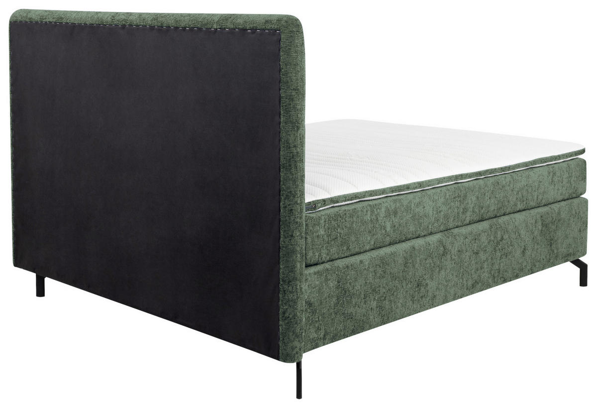 BOXSPRINGBETT 160/200 cm  in Mintgrün  - Schwarz/Mintgrün, Design, Textil/Metall (160/200cm) - Esposa