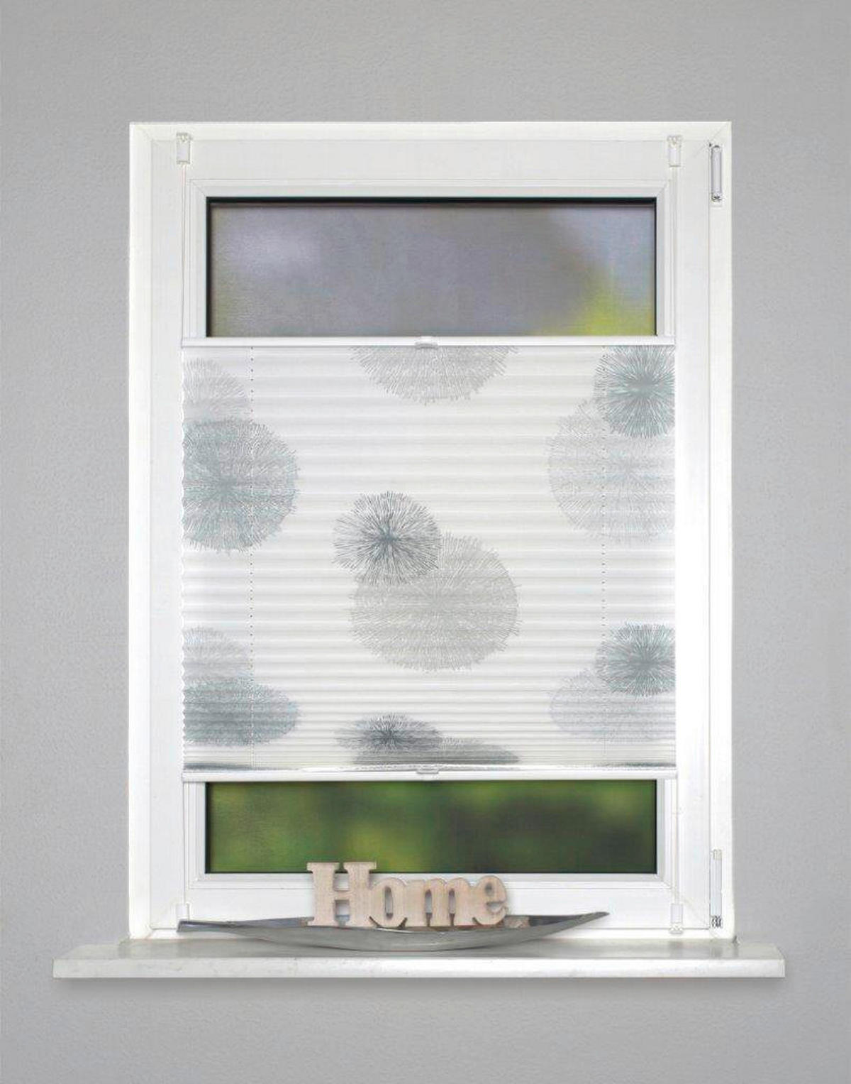 PLISSEE 100/130 cm  - Grau, KONVENTIONELL, Textil (100/130cm)