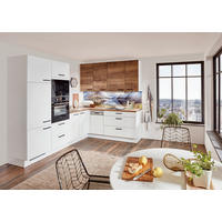 EINBAUKÜCHE 615  - Eichefarben/Weiß, Basics, Holzwerkstoff - Celina