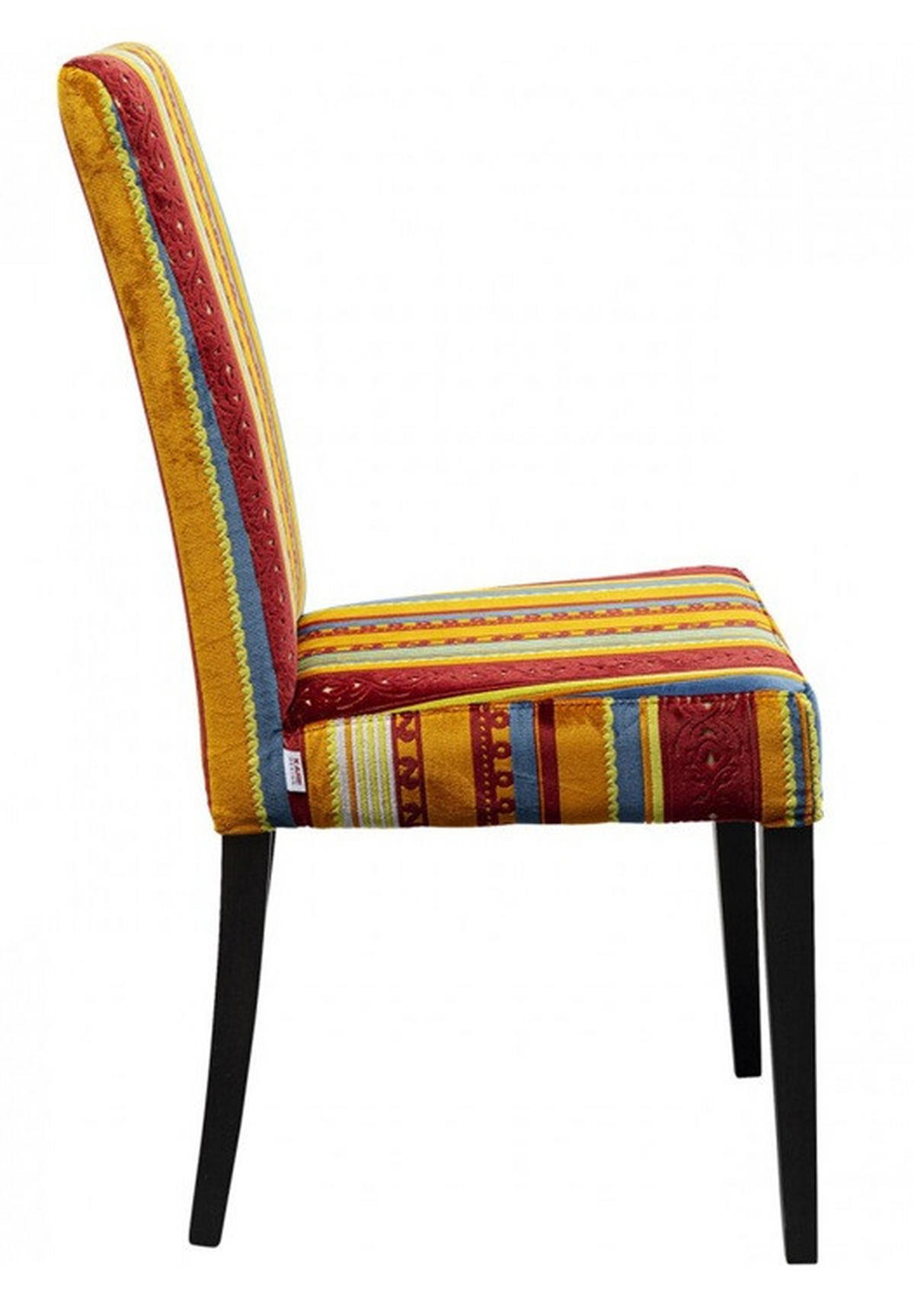 STUHL  in Textil  - Dunkelbraun/Multicolor, Design, Holz/Textil (46/97/65cm) - Kare-Design