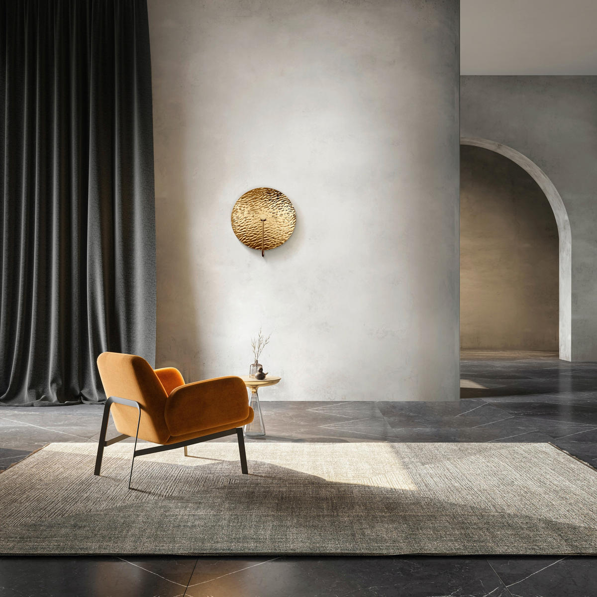 SVJETILJKA ZIDNA  - zlatne boje, Basics, staklo/metal (40/13/40cm) - MAYTONI