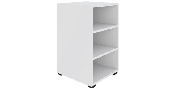 REGAL Weiß  - Schwarz/Weiß, KONVENTIONELL, Holzwerkstoff/Kunststoff (46/67/40cm) - Hom`in