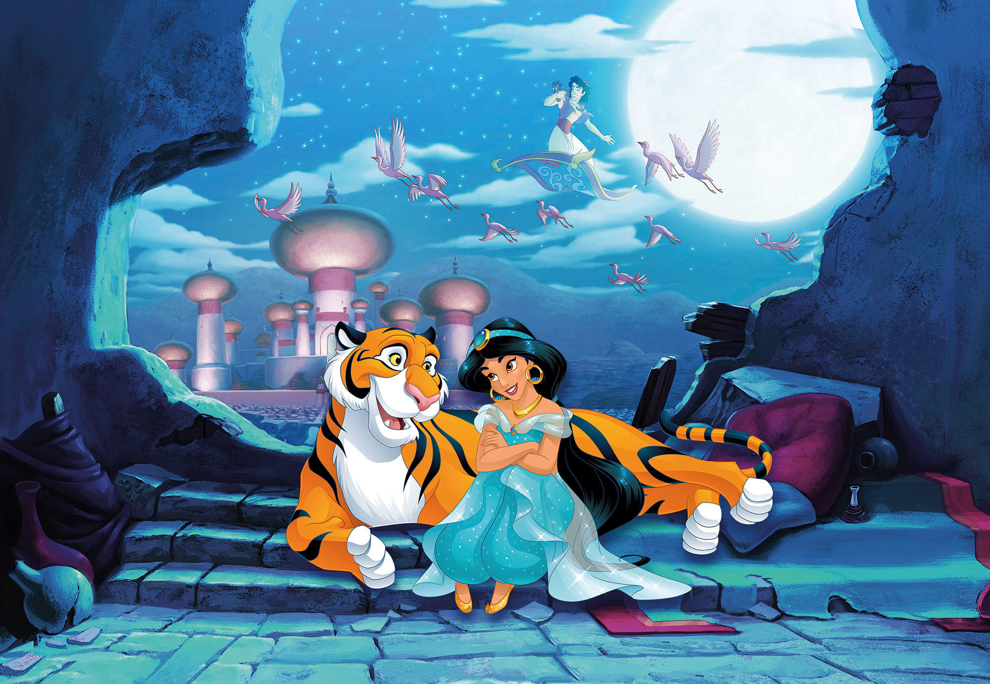 Xora Fototapete Prinzessin Jasmin Mehrfarbig 368x254 cm