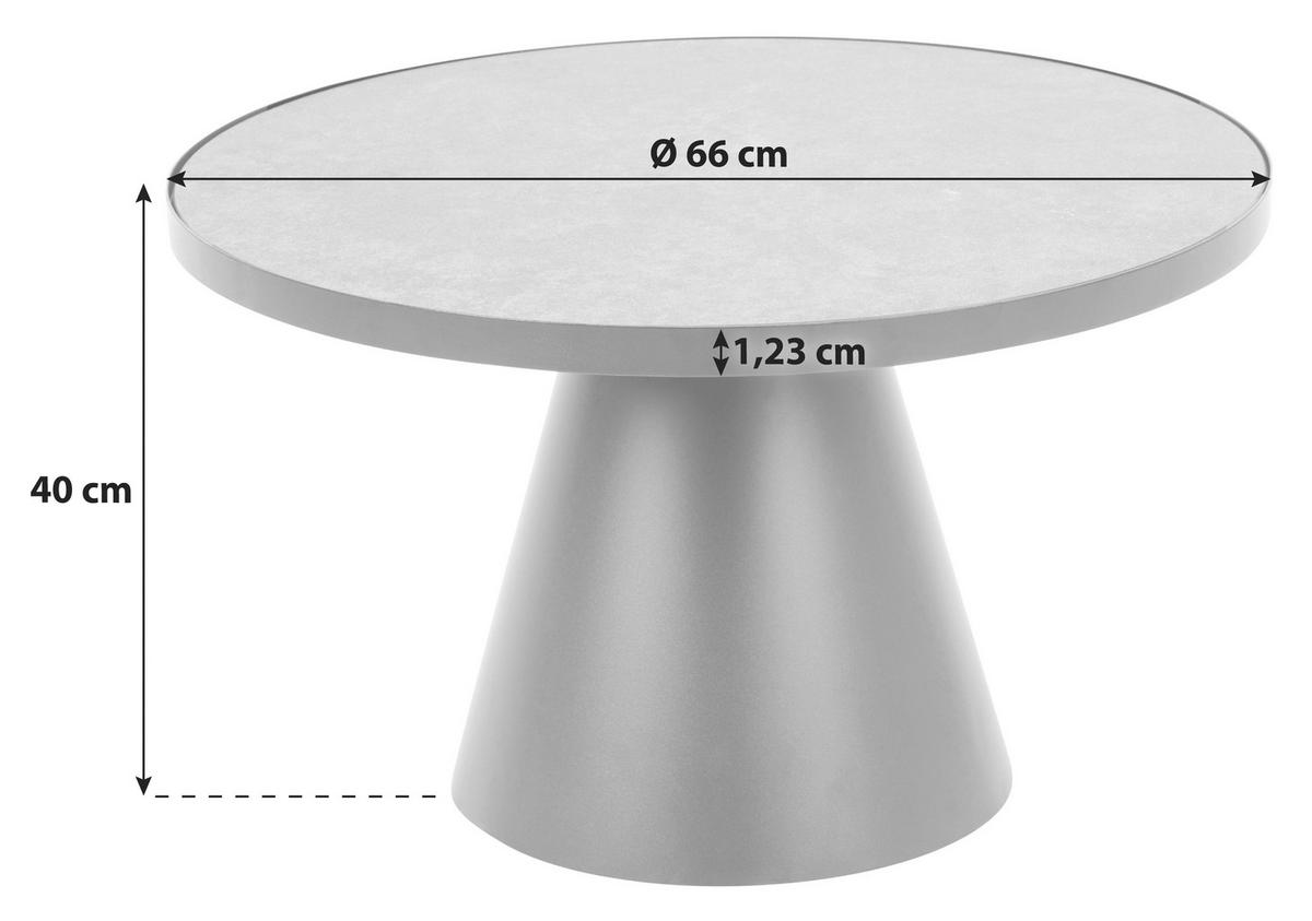 COUCHTISCH in Metall, Glas, Keramik 66/66/40 cm  - Schwarz, Konventionell, Glas/Keramik (66/66/40cm) - MID.YOU
