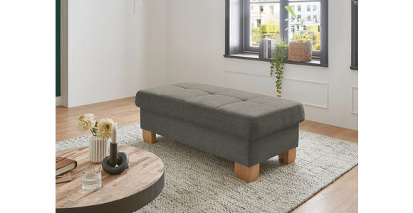 ECKSOFA in Flachgewebe Braun, Grün  - Wildeiche/Braun, Natur, Holz/Textil (301/243cm) - Voleo