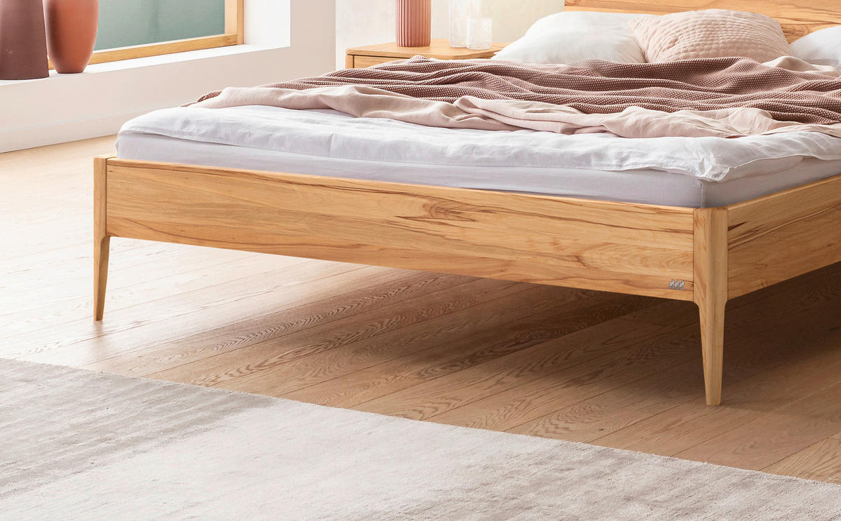 BETT 180/200 cm  in Buchefarben  - Buchefarben, Design, Holz (180/200cm) - Hasena