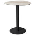BARTISCH oval Schwarz, Taupe, Beige  - Taupe/Beige, Design, Glas/Keramik (90/90/105cm) - Novel