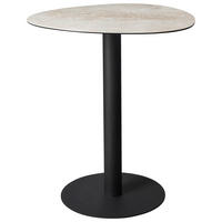 BARTISCH in Metall, Glas, Keramik 90/90/105 cm   - Taupe/Beige, Design, Glas/Keramik (90/90/105cm) - Novel