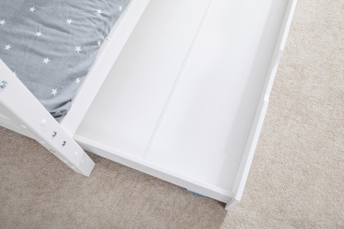 HAUSBETT 80/160 cm Weiss  - Weiss, Modern, Holz (80/160cm) - MID.YOU