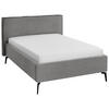 POLSTERBETT 140/200 cm  in Grau  - Schwarz/Grau, Design, Textil/Metall (140/200cm) - home24