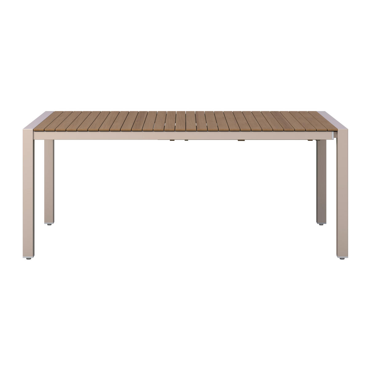 GARTENTISCH  - Beige/Teakfarben, MODERN, Holz/Metall (118,5/252/100/75cm) - Ambia Garden