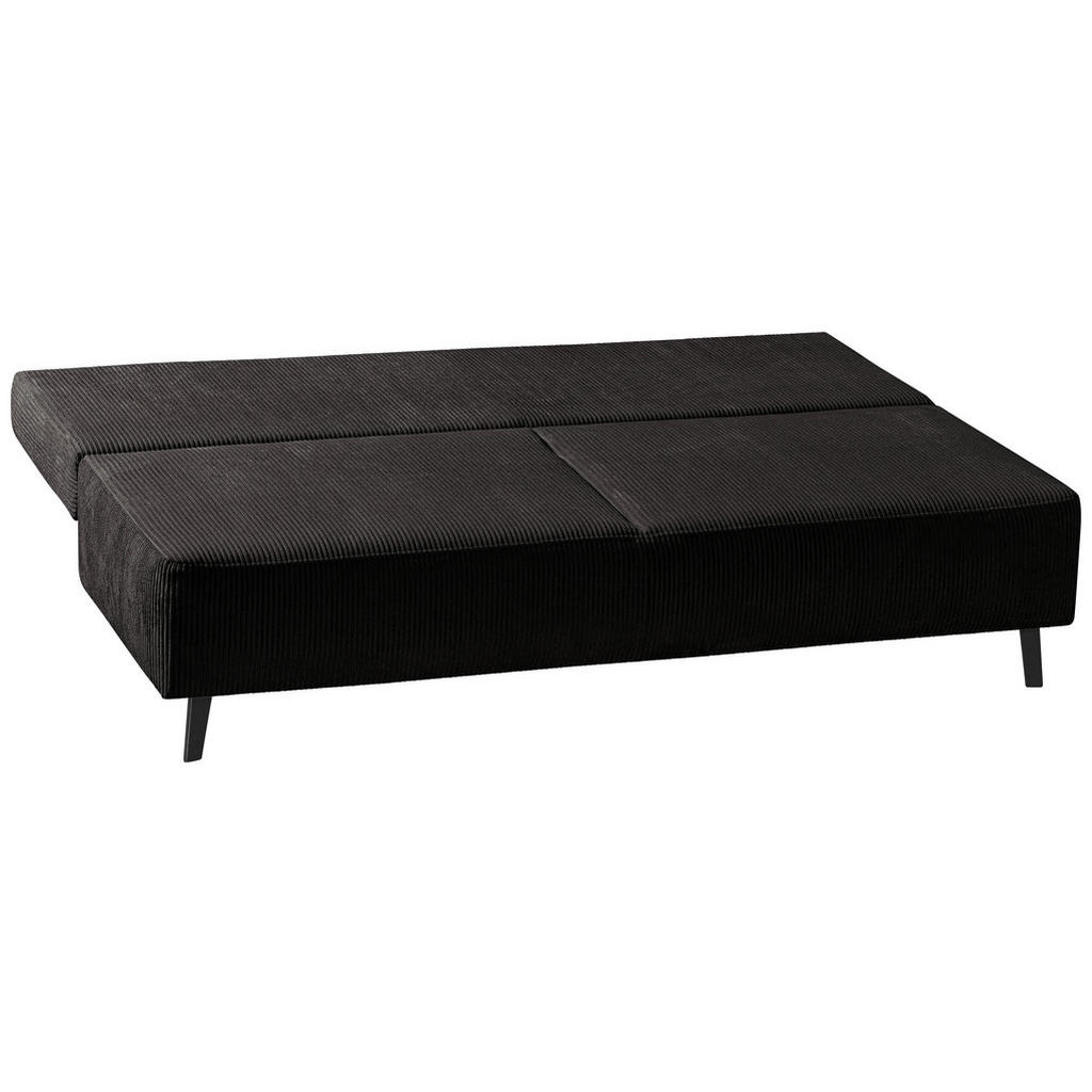Thumbnail - Novel Schlafsofa Spicy, Anthrazit, Grau, Textil, Uni, 2-Sitzer, Füllung: Polyurethan (Pur), 193x85x88 cm, Fußauswahl, St...