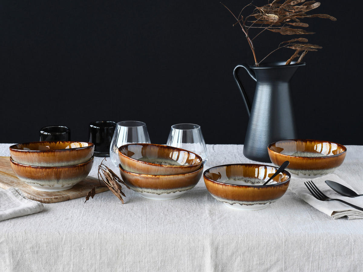 SCHÜSSELSET Cascade 6-teilig  - Design, Keramik - Creatable