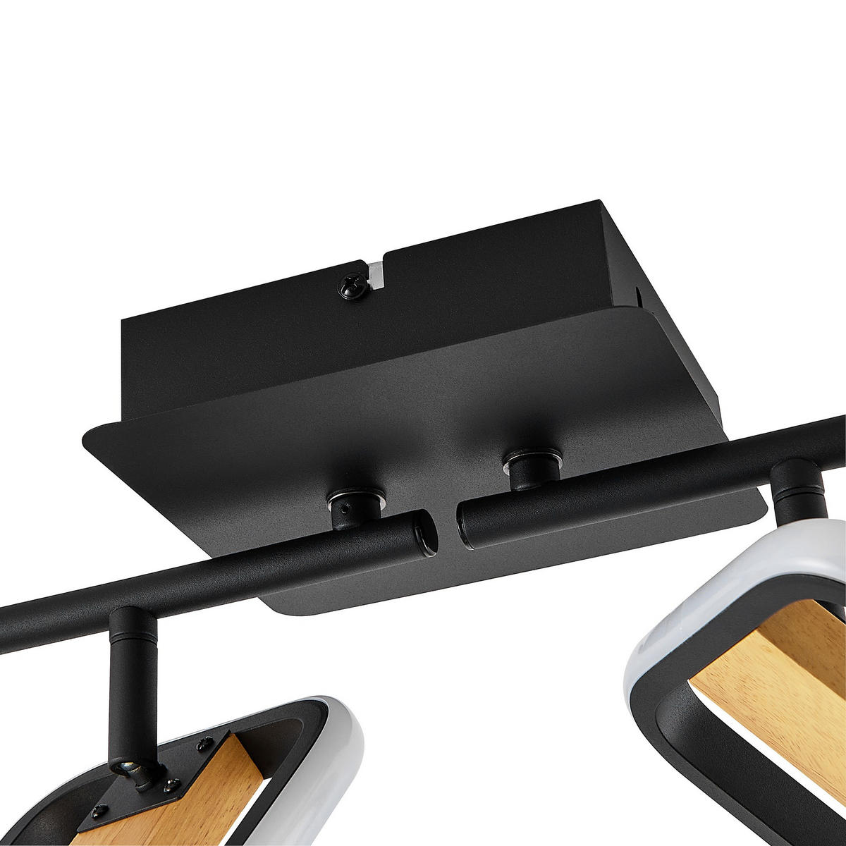 LED-STRAHLER Miriam 68/13,5/12 cm   - Eschefarben/Schwarz, Design, Holz/Kunststoff (68/13,5/12cm) - Novel