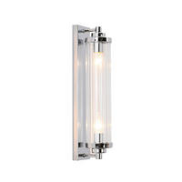 VÄGGLAMPA Lorenzo   - kromfärg, Klassisk, glas (42/10/8cm)