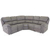 ECKSOFA Grau, Schwarz Lederlook (vegan)  - Schwarz/Grau, Design, Kunststoff/Textil (169/169cm) - Livetastic