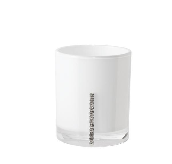FOGKEFETARTÓ POHÁR műanyag  - fehér, Basics, műanyag (7/8.5cm) - Sadena