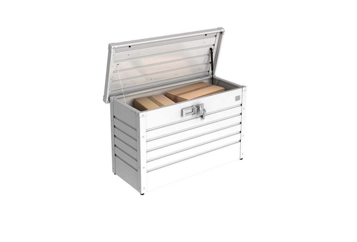 KISSENBOX - Weiss, Basics, Metall (101/61/46cm) - Biohort
