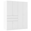 DREHTÜRENSCHRANK in Weiss  - Weiss, Modern, Holzwerkstoff/Kunststoff (180/210/54cm) - Rauch Möbel