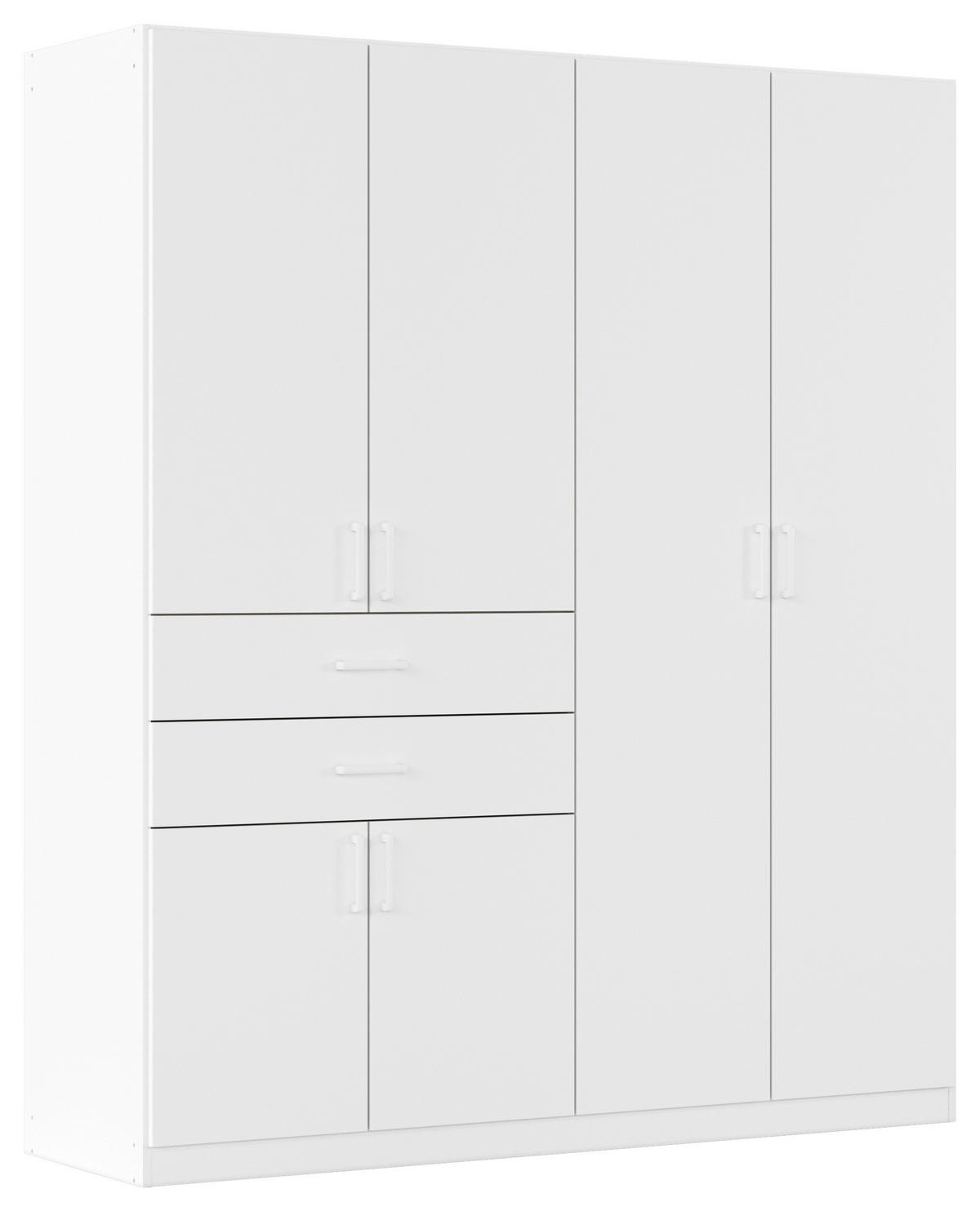 DREHTÜRENSCHRANK in Weiss  - Weiss, Modern, Holzwerkstoff/Kunststoff (180/210/54cm) - Rauch Möbel