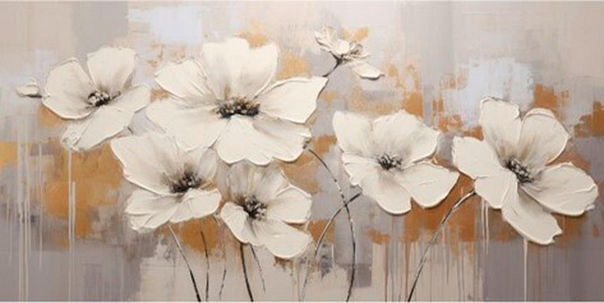 METALLBILD Blumen  - Multicolor, Basics, Metall (30/60/2cm) - Euroart