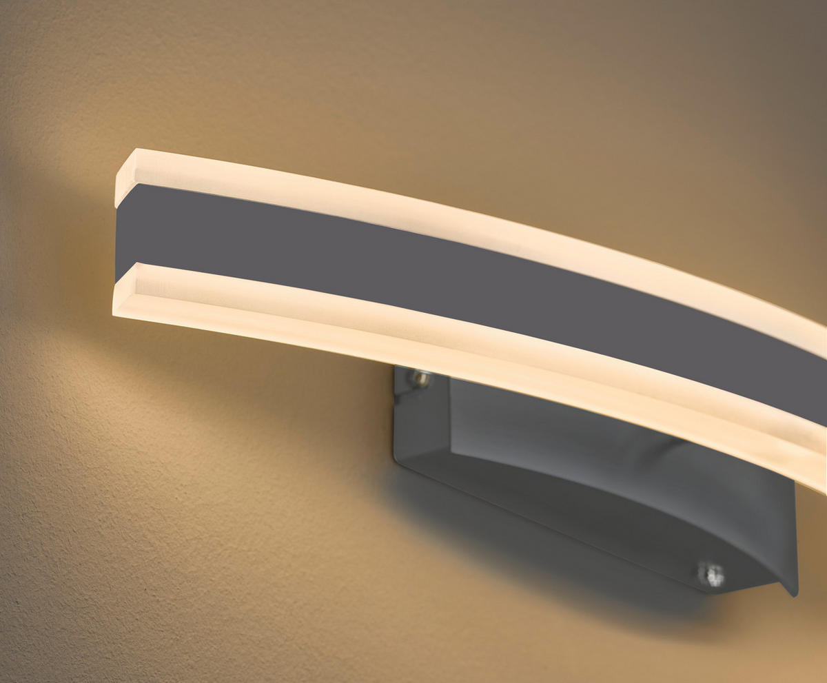 LED-WANDLEUCHTE Stiff TW   - Nickelfarben, Design, Metall (7/36,5cm) - Fischer & Honsel