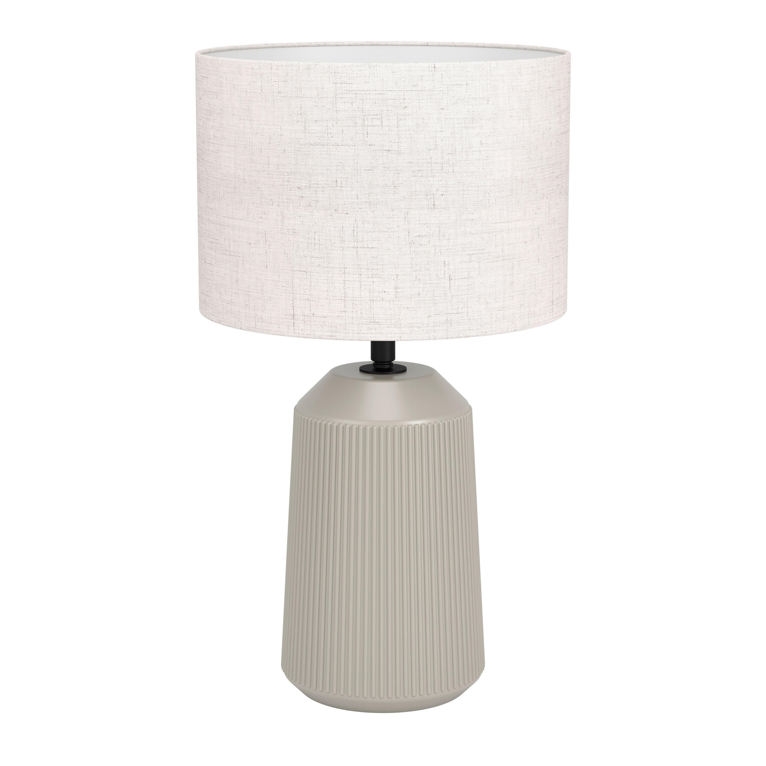 BORDSLAMPA Capalbio 23,00/41,00 cm   - vit/sandfärgad, Basics, textil/keramik (23,00/41,00cm) - Eglo