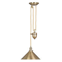 HÄNGELEUCHTE 37/96-180 cm  - Messingfarben, LIFESTYLE, Metall (37/96-180cm) - Elstead Lighting
