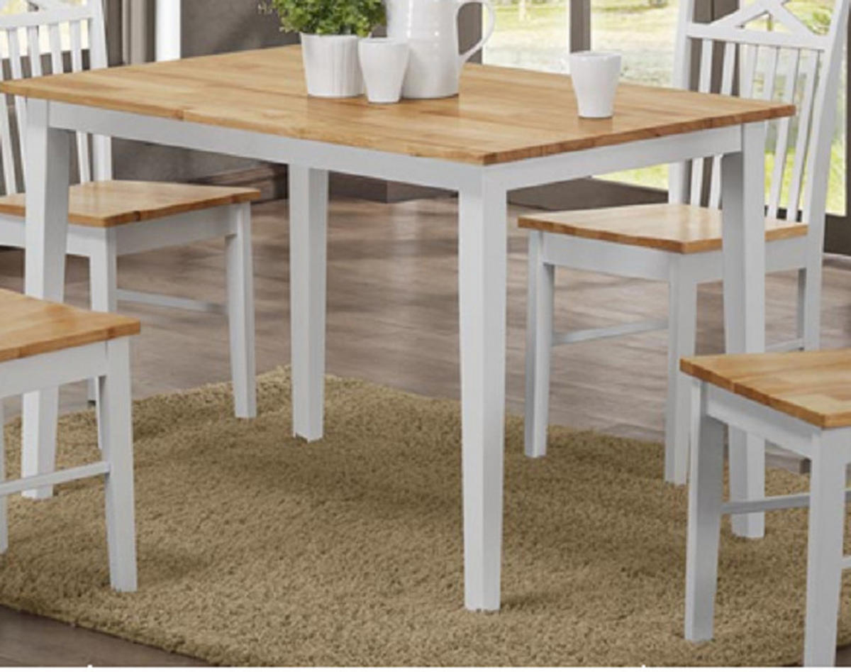 ESSTISCH in Holz, Holzwerkstoff 120/74/75 cm   - Weiß/Kieferfarben, MODERN, Holz/Holzwerkstoff (120/74/75cm) - MID.YOU