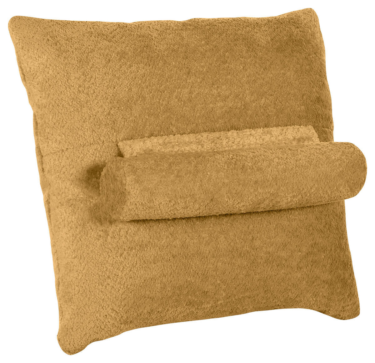 RÜCKENKISSEN  - Senfgelb, MODERN, Textil (60/20/60cm) - Carryhome