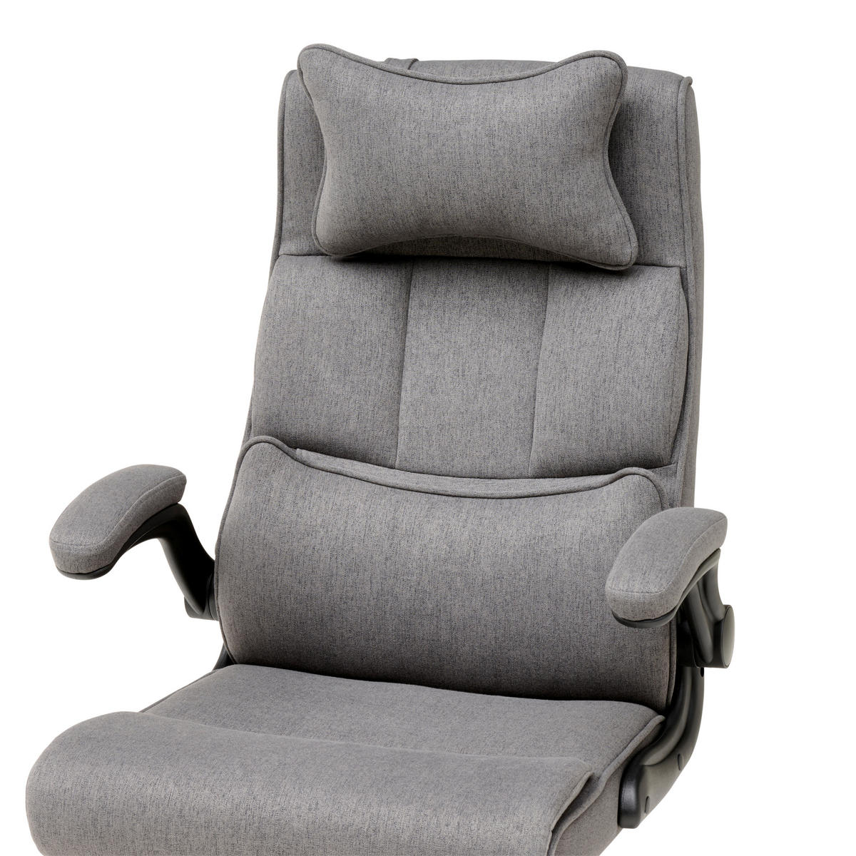 CHEFSESSEL  in Webstoff Dunkelgrau  - Dunkelgrau/Schwarz, MODERN, Kunststoff/Textil (62/112-122/65cm) - MID.YOU