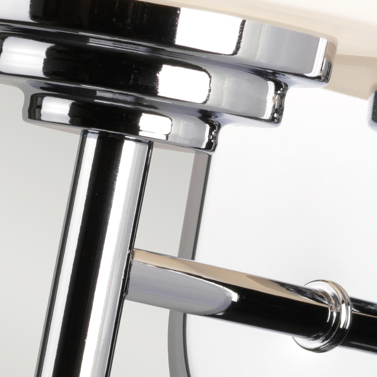 BADEZIMMER-WANDLEUCHTE - Chromfarben, Design, Glas/Metall (12.9/21.6/16cm) - Elstead Lighting