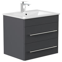 WASCHTISCHKOMBI 61,5 cm  - Graphitfarben/Weiß, Basics, Keramik/Holzwerkstoff (61,5cm) - MID.YOU