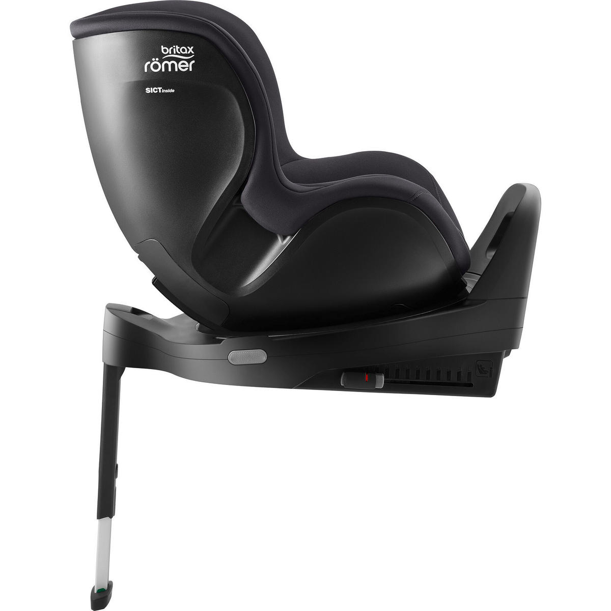 REBOARDER-KINDERSITZ DUALFIX PRO  - Dunkelgrau, Basics, Kunststoff (44/48/74cm) - Britax Römer