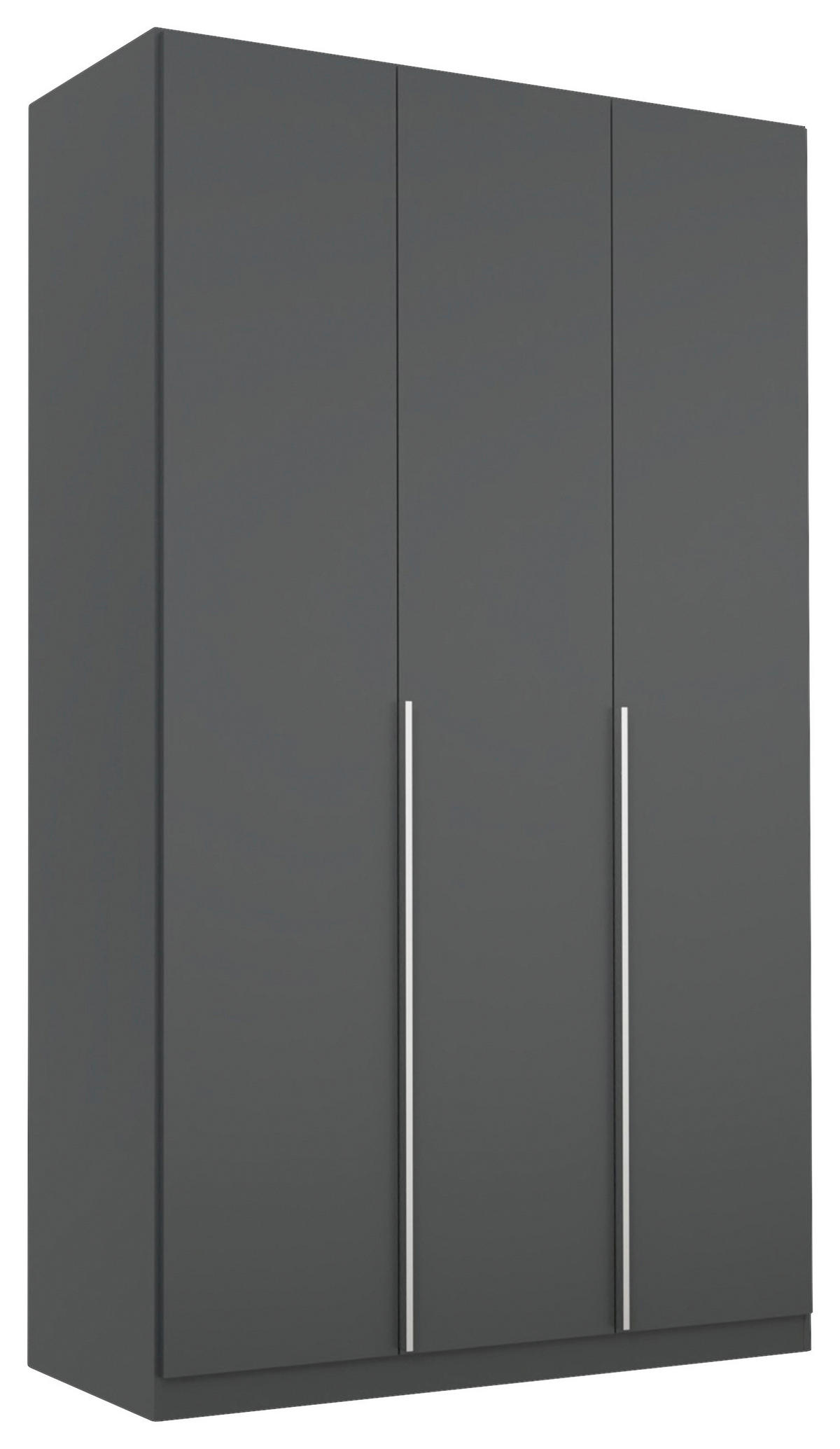 DREHTÜRENSCHRANK in Grau  - Alufarben/Grau, Modern, Holzwerkstoff (136/229/54cm) - Rauch Möbel