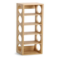 WEINREGAL  - Naturfarben, Basics, Holz (13,5/12,5/53cm) - Zeller Present