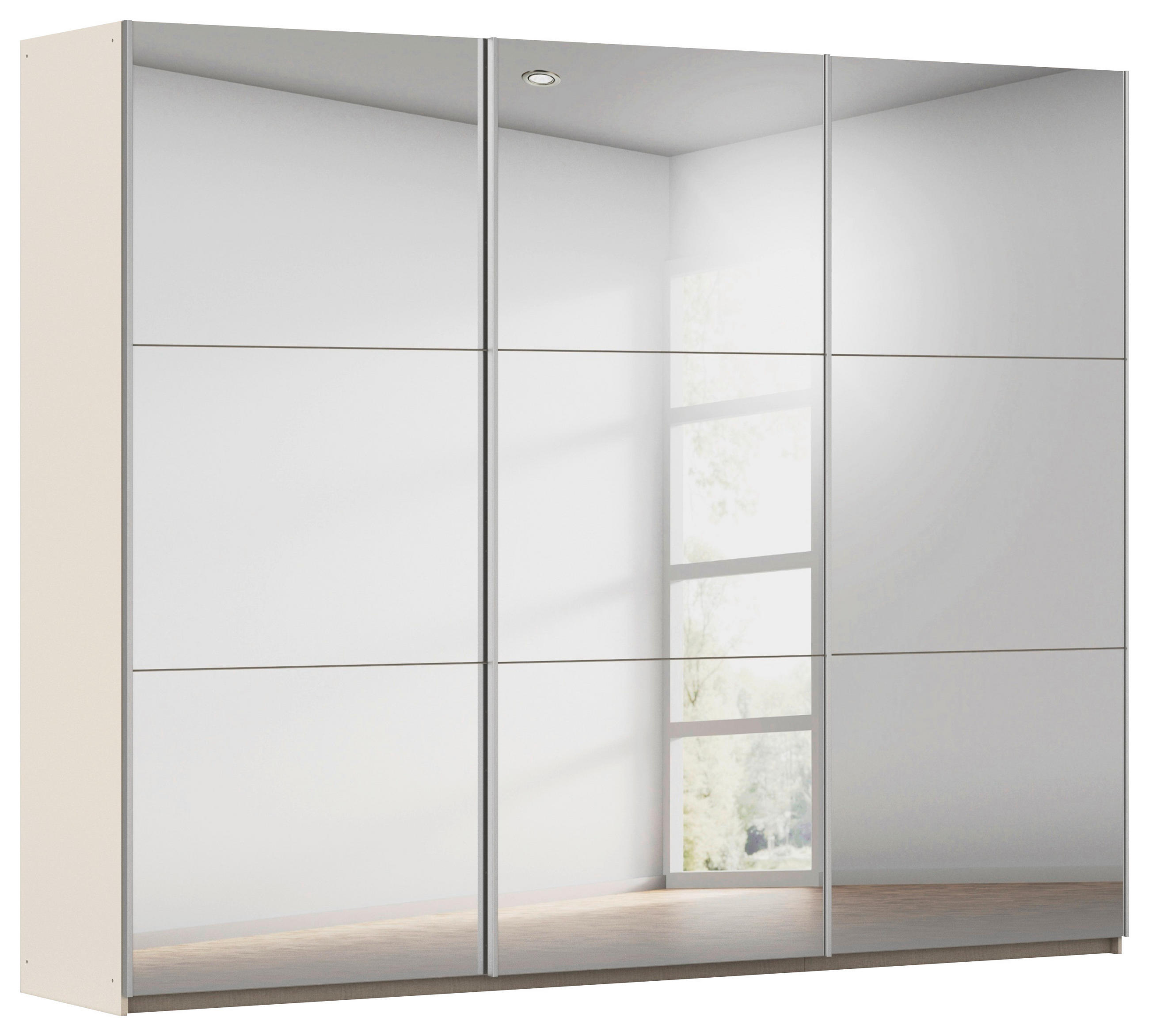 SCHWEBETÜRENSCHRANK 261/210/59 cm,  in Champagner, 3 Tür(en)  - Champagner, Trend, Holzwerkstoff/Metall (261/210/59cm) - Rauch Möbel