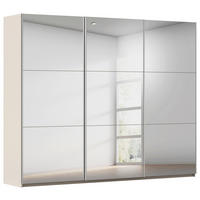 GARDEROB MED SKJUTDÖRRAR 261/210/59 cm,  i champagne, 3 dörrar  - champagne, Trend, metall/trämaterial (261/210/59cm) - Rauch Möbel