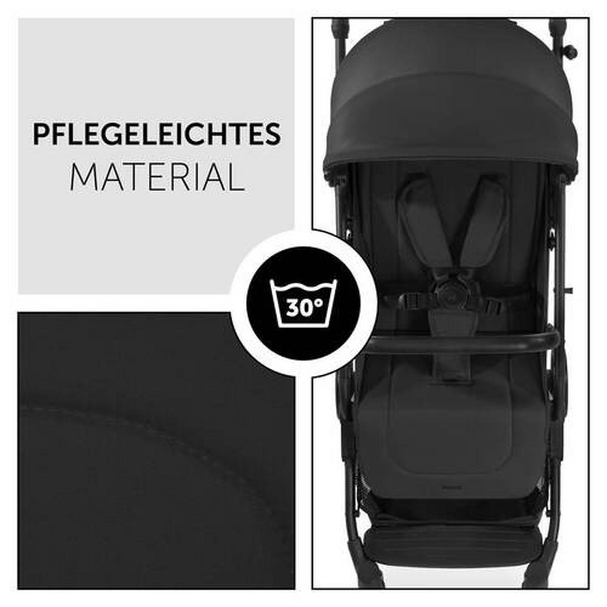 BUGGY Travel N Care  - Schwarz, Basics, Metall (86/50/104cm) - Hauck