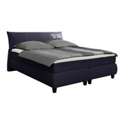 BOXSPRINGBETT 180/200 cm in Blau - Blau/Schwarz, Design, Holz/Textil (180/200cm) - Tom Tailor