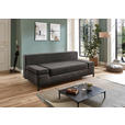 SCHLAFSOFA Mikrofaser Anthrazit  - Anthrazit/Schwarz, KONVENTIONELL, Kunststoff/Textil (202/90/97cm) - Carryhome