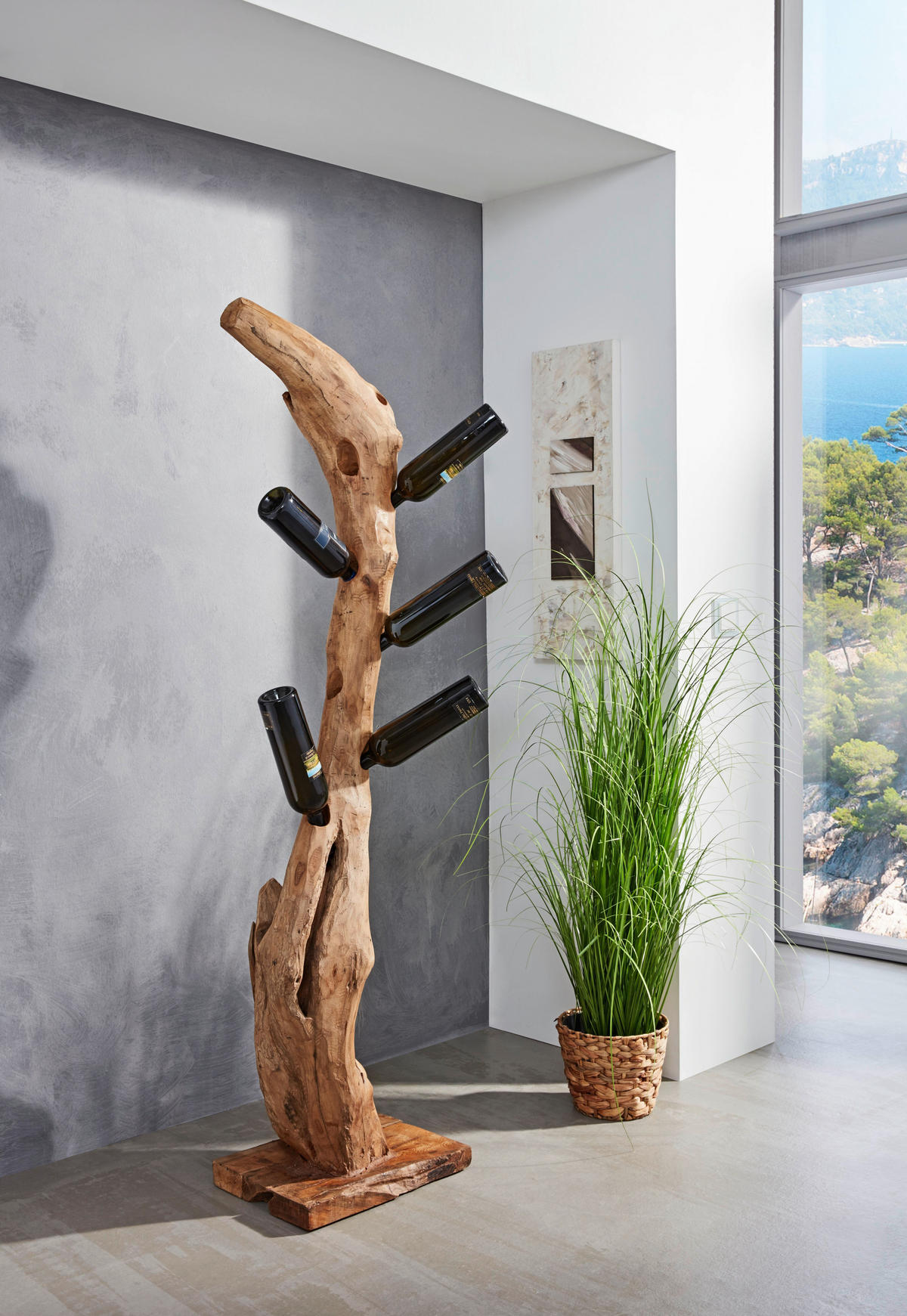 FLASCHENHALTER - Naturfarben, LIFESTYLE, Holz (30/180/30cm) - Landscape