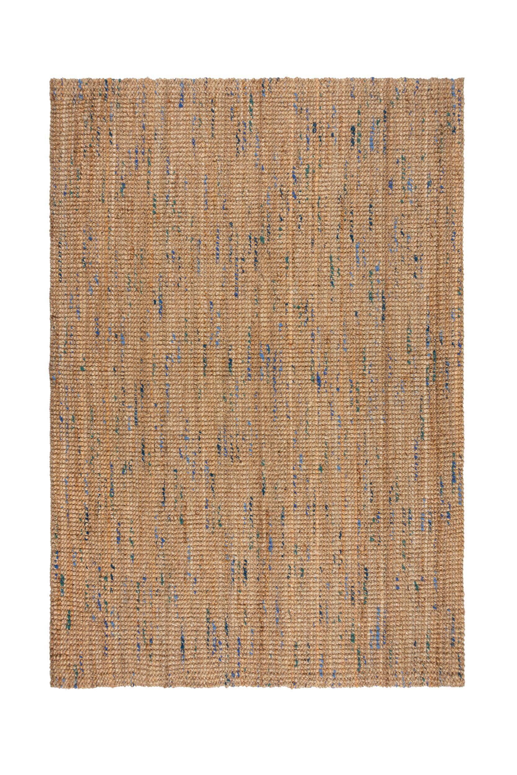 Flair Rugs RUČNĚ TKANÝ KOBEREC, 120/170 cm modrá, přírodní barvy