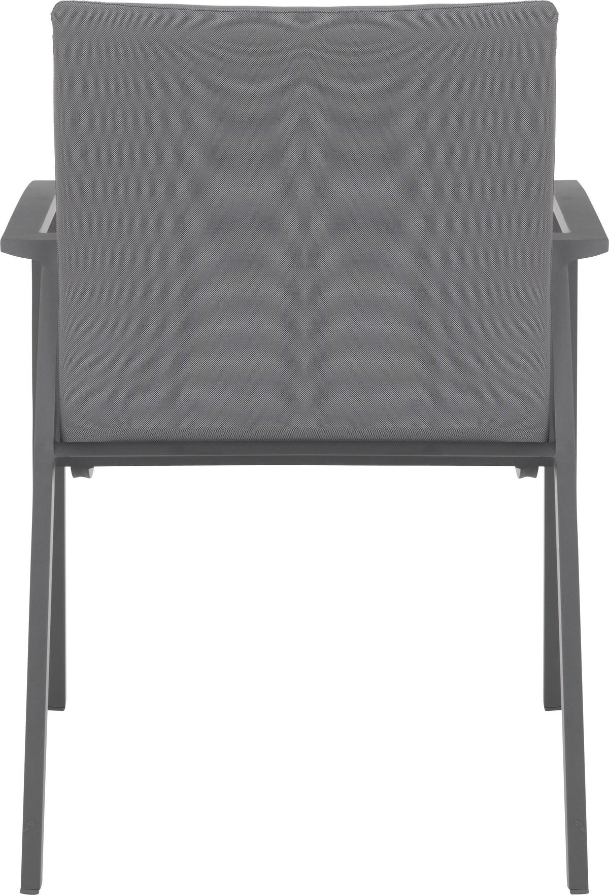 STAPELSESSEL Aluminium Anthrazit, Grau  - Anthrazit/Grau, Design, Textil/Metall (58/91/63cm) - Amatio