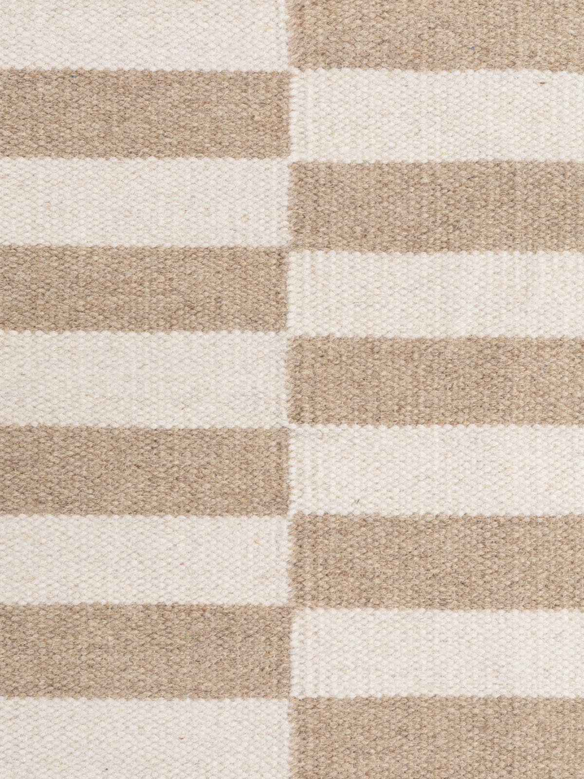 HANDWEBTEPPICH 160/230 cm Vika Weiß, Beige rechteckig  - Beige/Weiß, Basics, Textil (160/230cm) - Hanse Home
