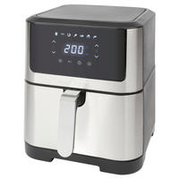 HEIßLUFTFRITTEUSE 8 L  - Edelstahlfarben, Basics, Kunststoff/Metall (29,4/35,9/39,9cm) - Bomann