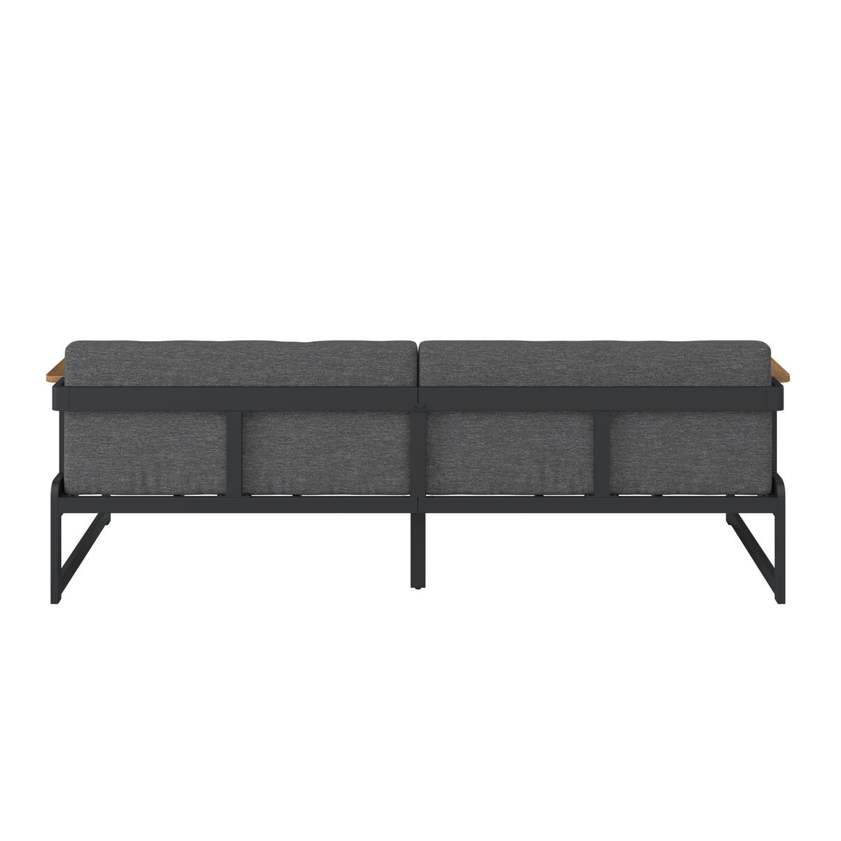 LOUNGESOFA 192/73/57 cm Akazie Hartholz Aluminium  - Grau, MODERN, Holz/Metall (192/73/57cm) - Ambia Garden