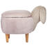HOCKER in Holz, Kunststoff, Textil Grau - Naturfarben/Grau, Trend, Holz/Kunststoff (60/55/33cm) - My Baby Lou HOCKER in Holz, Kunststoff, Textil Grau - Naturfarben/Grau, Trend, Holz/Kunststoff (60/55/33cm) - My Baby Lou