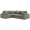 ECKSOFA Grau Chenille  - Schwarz/Grau, Design, Kunststoff/Textil (216/289cm) - Livetastic