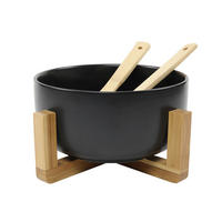 SET ZA SOLATO     21/10 cm       - črna, Basics, les/keramika (21/10cm)